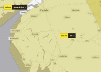 Snow and ice warnings for Cumbria