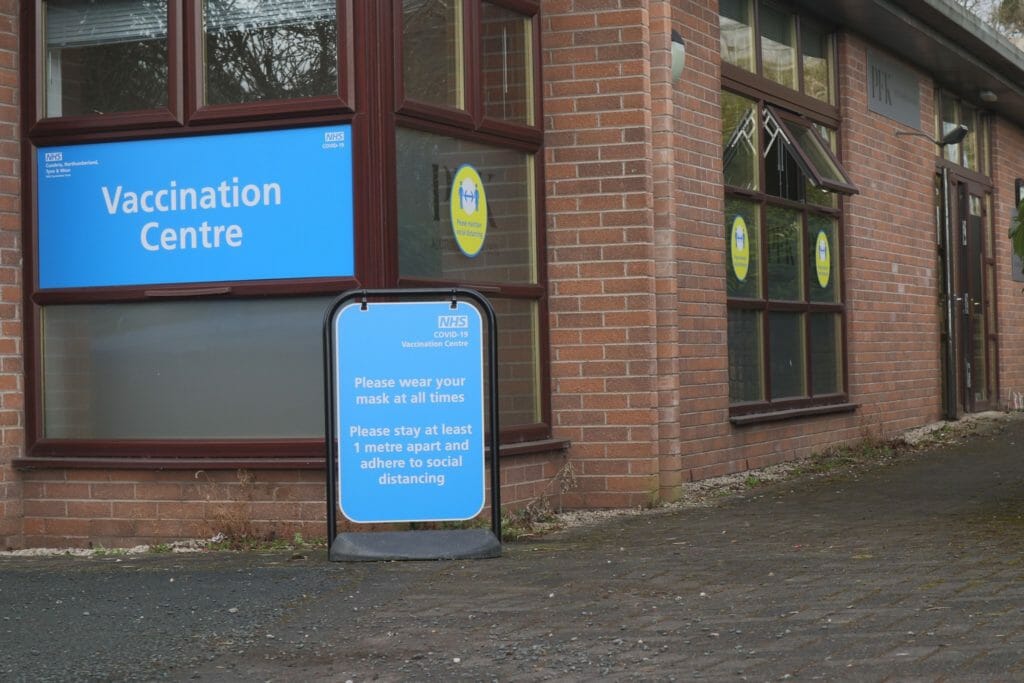 The mass vaccination centre at PFK's auction mart in Penrith (pictured) is to move to a new site at Newton Rigg’s Campus Sports Hall in the New Year