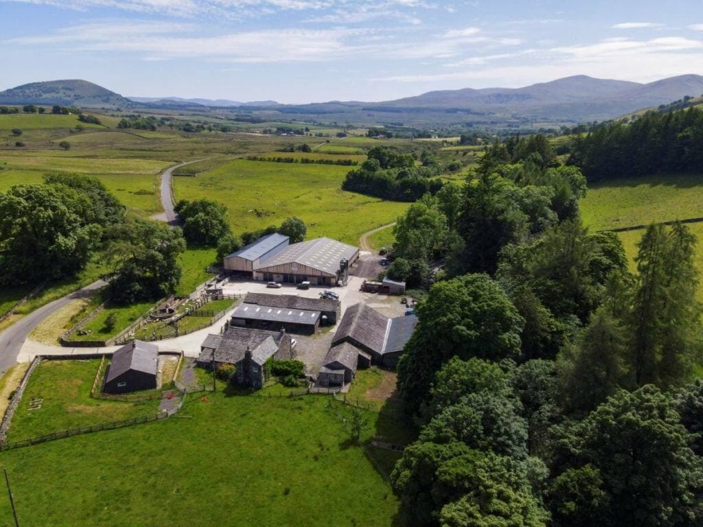 Aerial photo of Low Beckside Farm