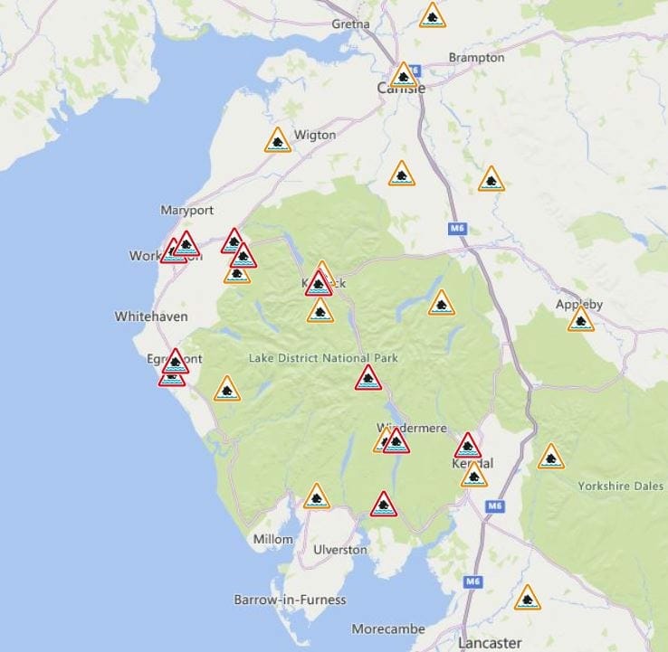 Latest flood warnings and alerts