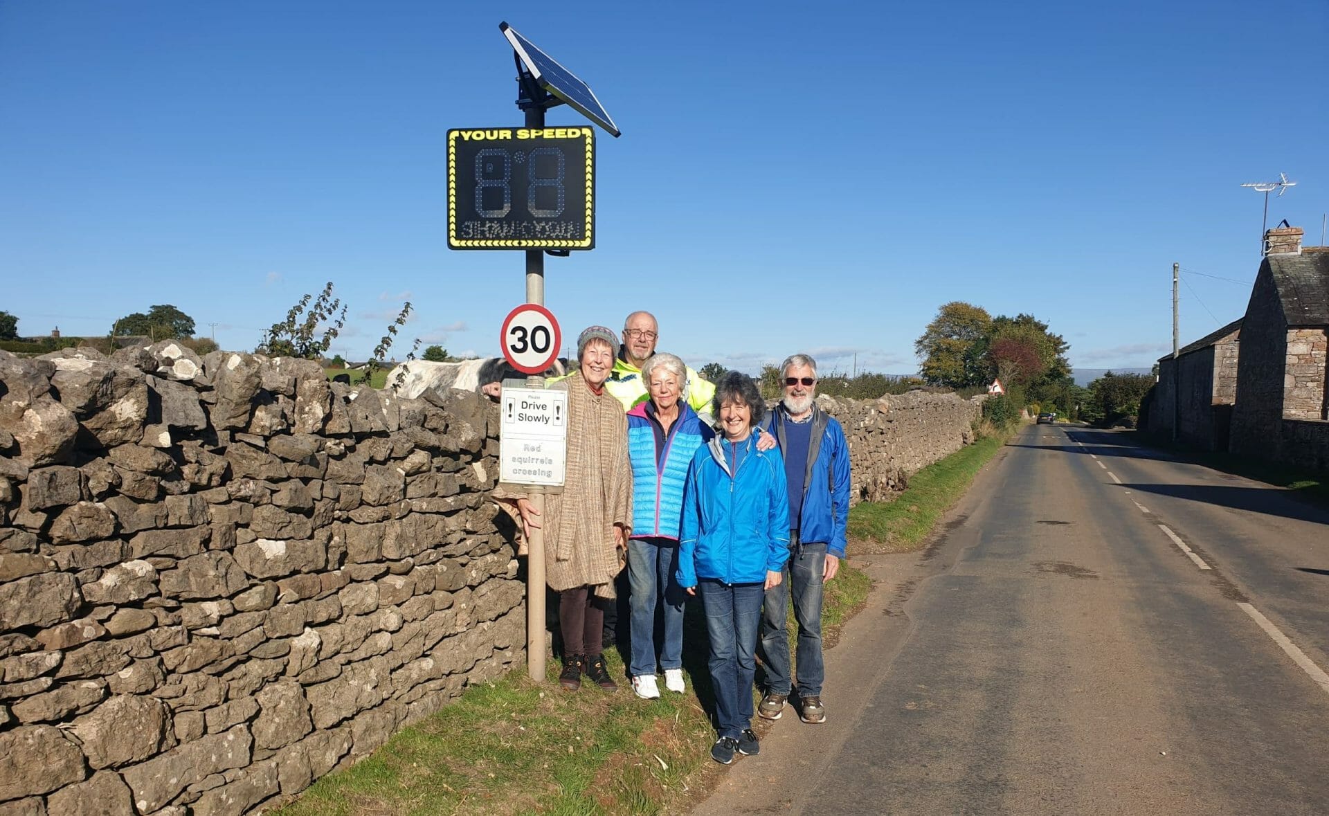 New speed device installed in Tirril after community campaign 