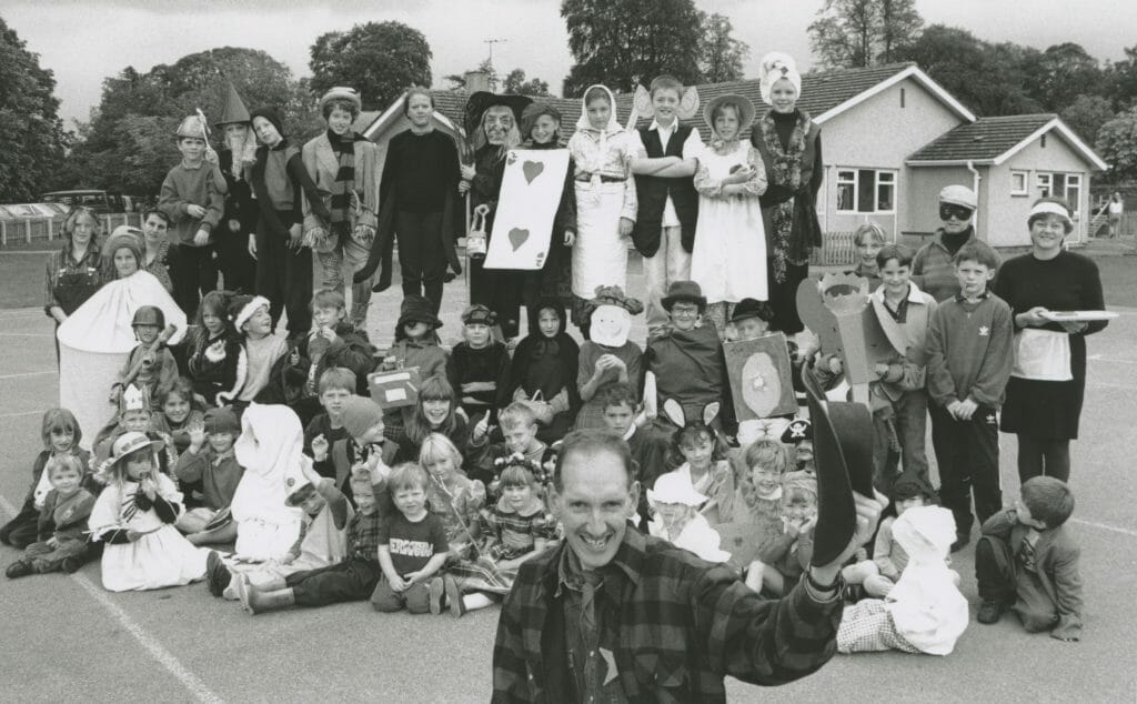Youngsters from Crosby Ravensworth School in fancy dress, 1996
