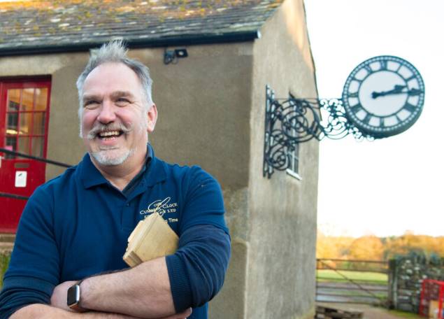 Keith Scobie-Youngs, director and co-founder of Cumbria Clock Company 