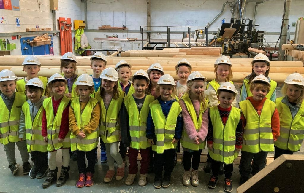   Year one and two children from Skelton School in Penrith recently visited Playdale Playgrounds' head office, in Haverthwaite 