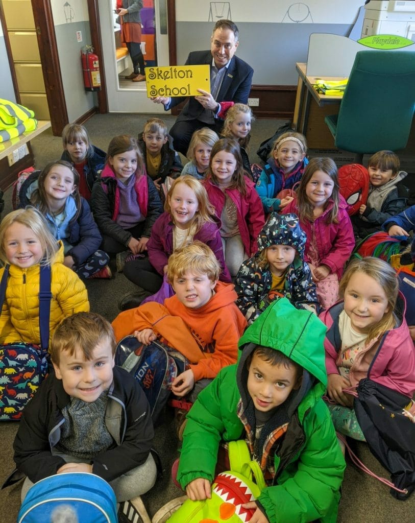   Year one and two children from Skelton School in Penrith recently visited Playdale Playgrounds' head office, in Haverthwaite