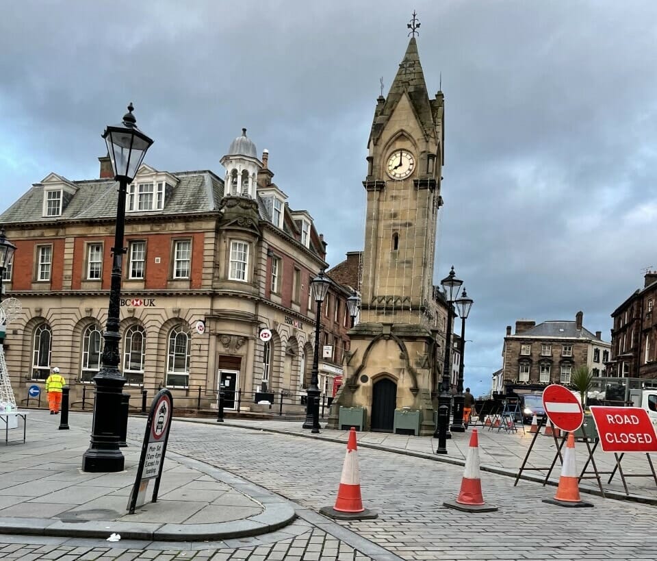 A temporary road closure in Penrith town centre is continuing to cause problems for some drivers this morning.