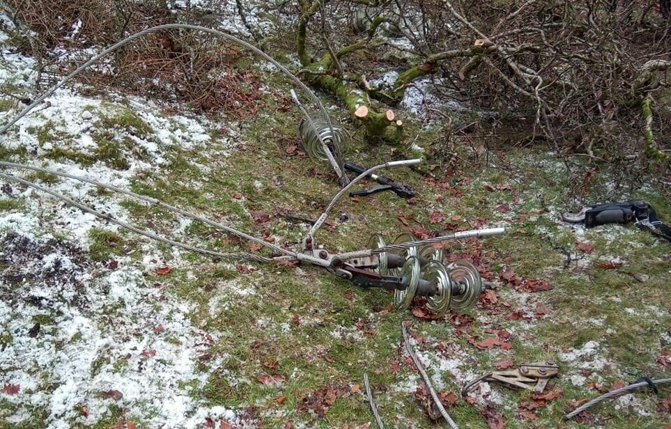 Electricity North West repairs damage caused by Storm Arwen