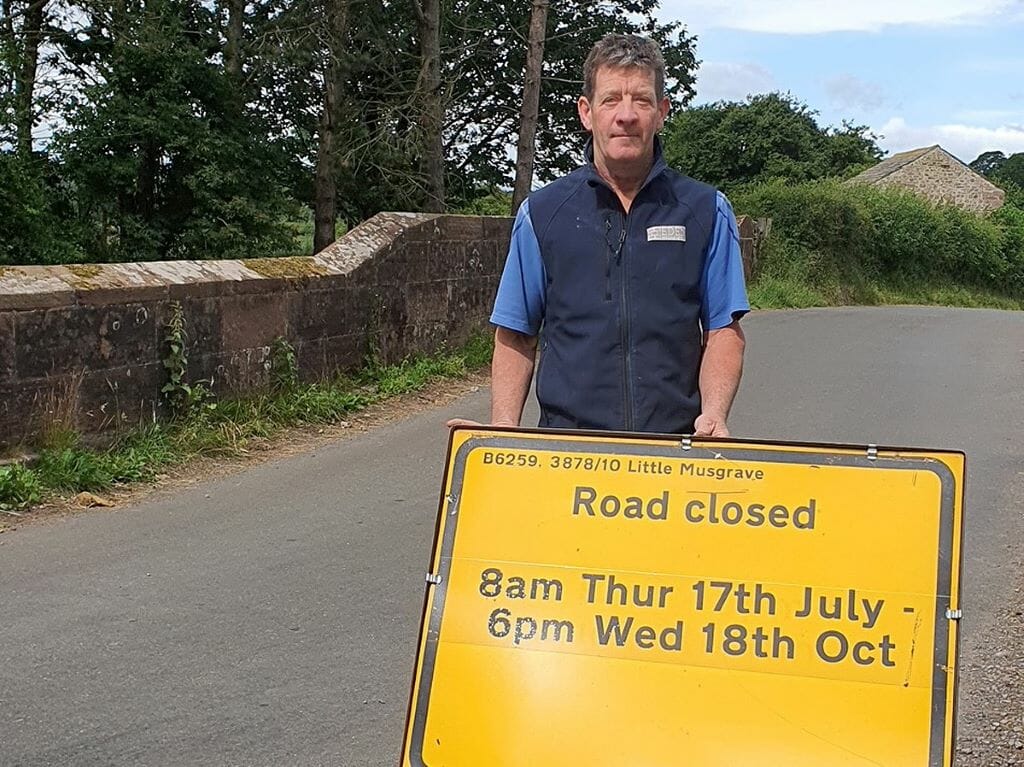 Eden villagers frustrated at 13 week road closure that will split