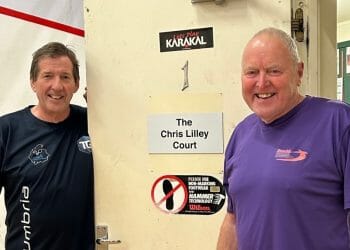 Penrith Squash Club honour Chris Lilley