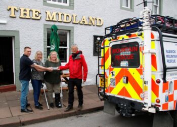 Grateful walker raises cash for Lake District mountain rescue team