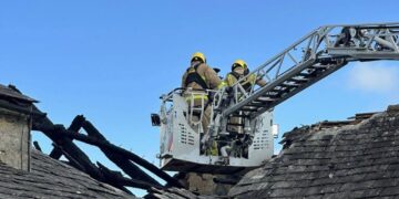 Multiple fire crews tackle roof fire in Crosby Ravensworth